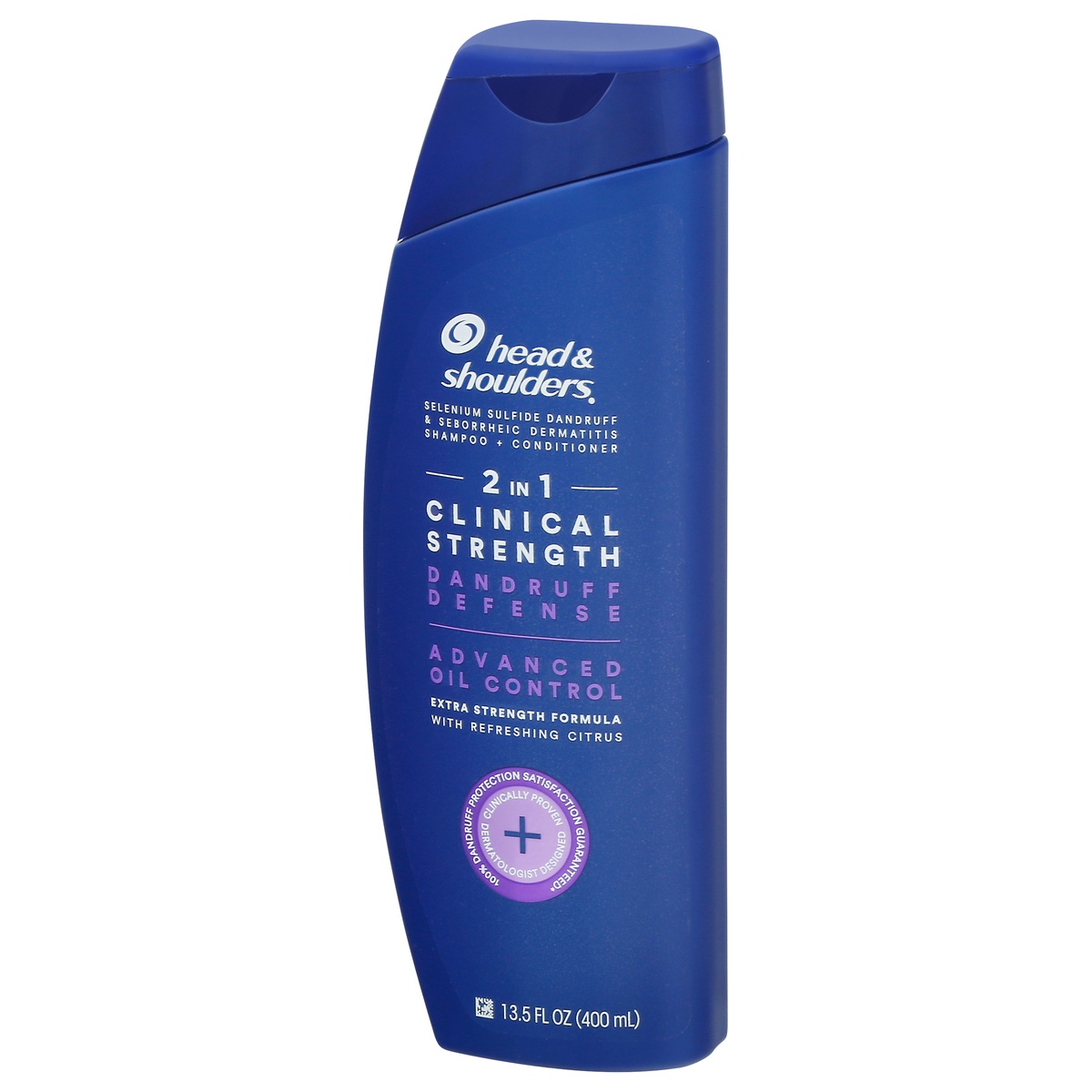 slide 3 of 10, Head & Shoulders 2 in 1 Clinical Strength Shampoo + Conditioner 13.5 fl oz, 13.5 fl oz