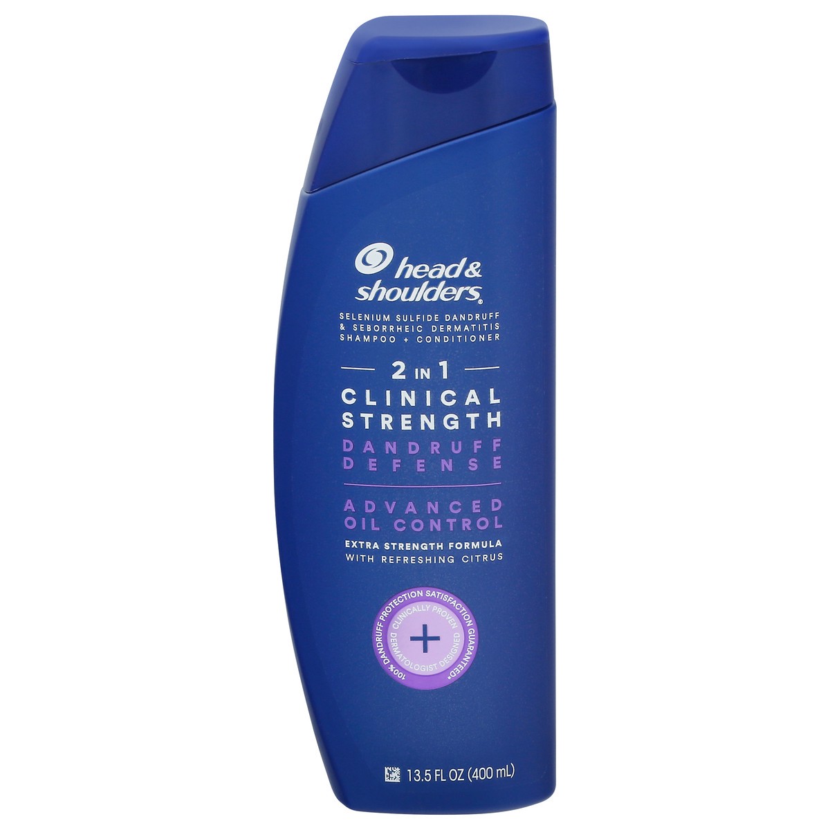 slide 5 of 13, Head & Shoulders 2 in 1 Clinical Strength Shampoo + Conditioner 13.5 fl oz, 13.5 fl oz