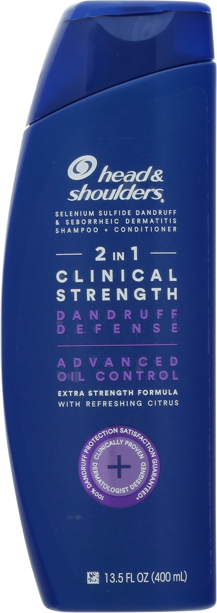 slide 8 of 10, Head & Shoulders 2 in 1 Clinical Strength Shampoo + Conditioner 13.5 fl oz, 13.5 fl oz