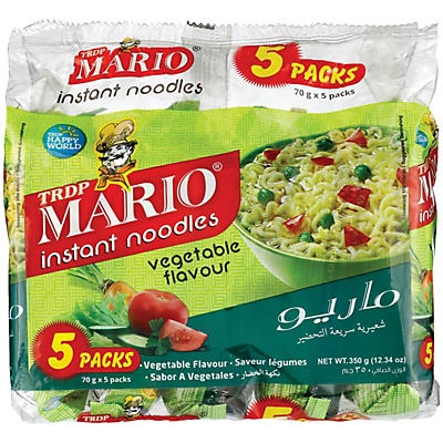 slide 1 of 1, Mario Vegetable Instant Noodles, 5 ct