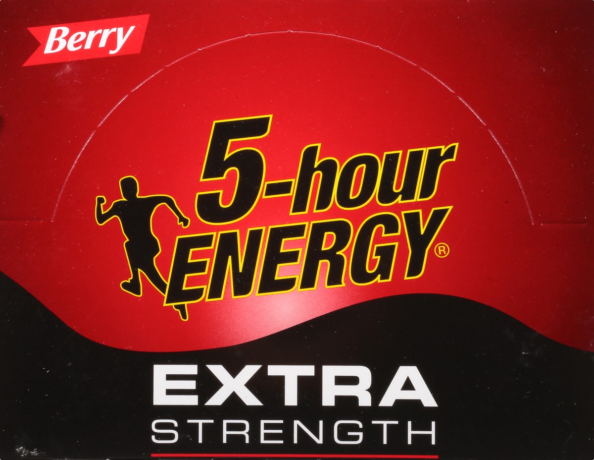 slide 7 of 9, 5-Hour Energy Extra Strength Berry Energy Shot 12 - 1.98 fl oz Bottles, 12 ct