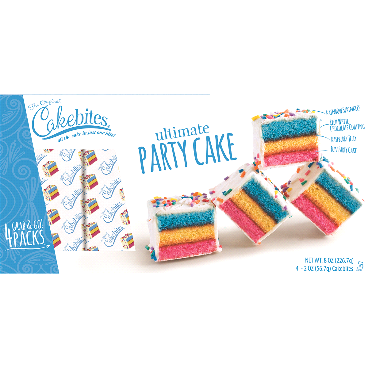 slide 1 of 5, Cakebites Ultimate Party Cake, 4 ct; 2 oz