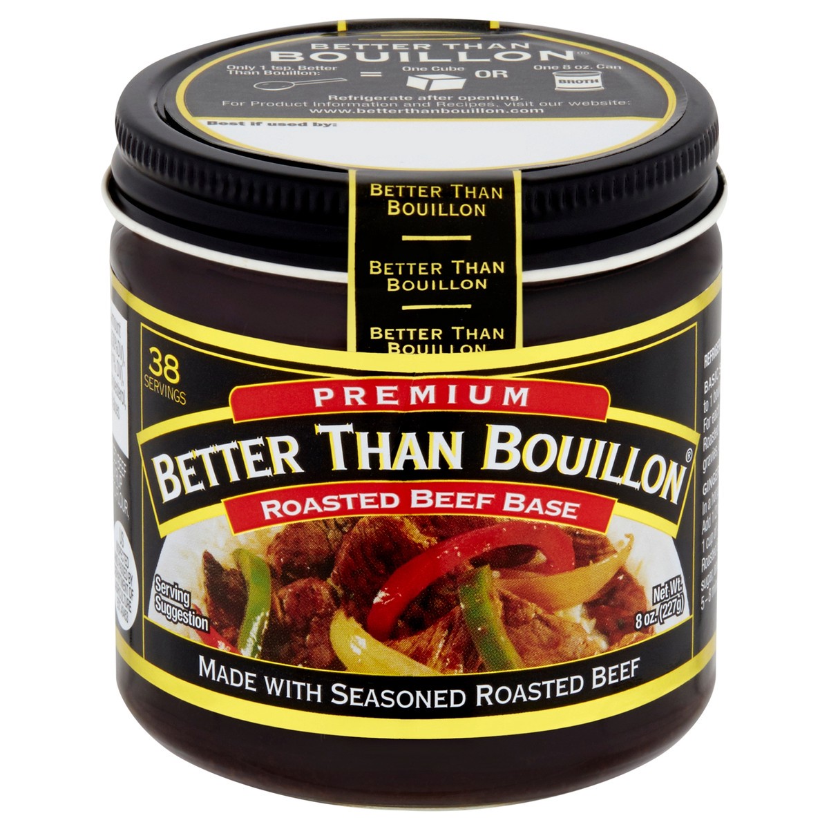 slide 1 of 8, Better than Bouillon Premium Roasted Beef Base 8 OZ, 8 oz