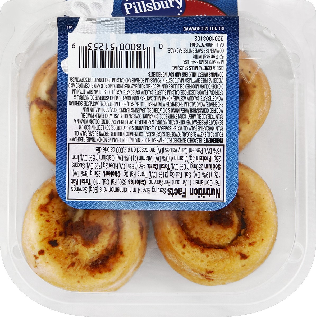 slide 4 of 6, Pillsbury Cinnamon Rolls, Mini, 3.2 oz