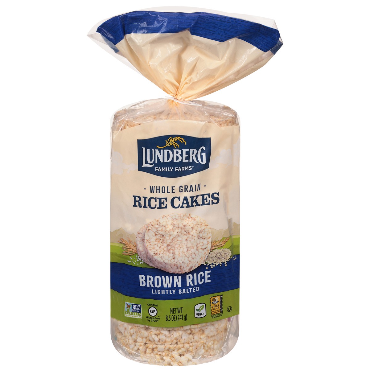 slide 1 of 9, Lundberg Family Farms Lightly Salted Brown Rice Whole Grain Rice Cakes 8.5 oz, 8.5 oz