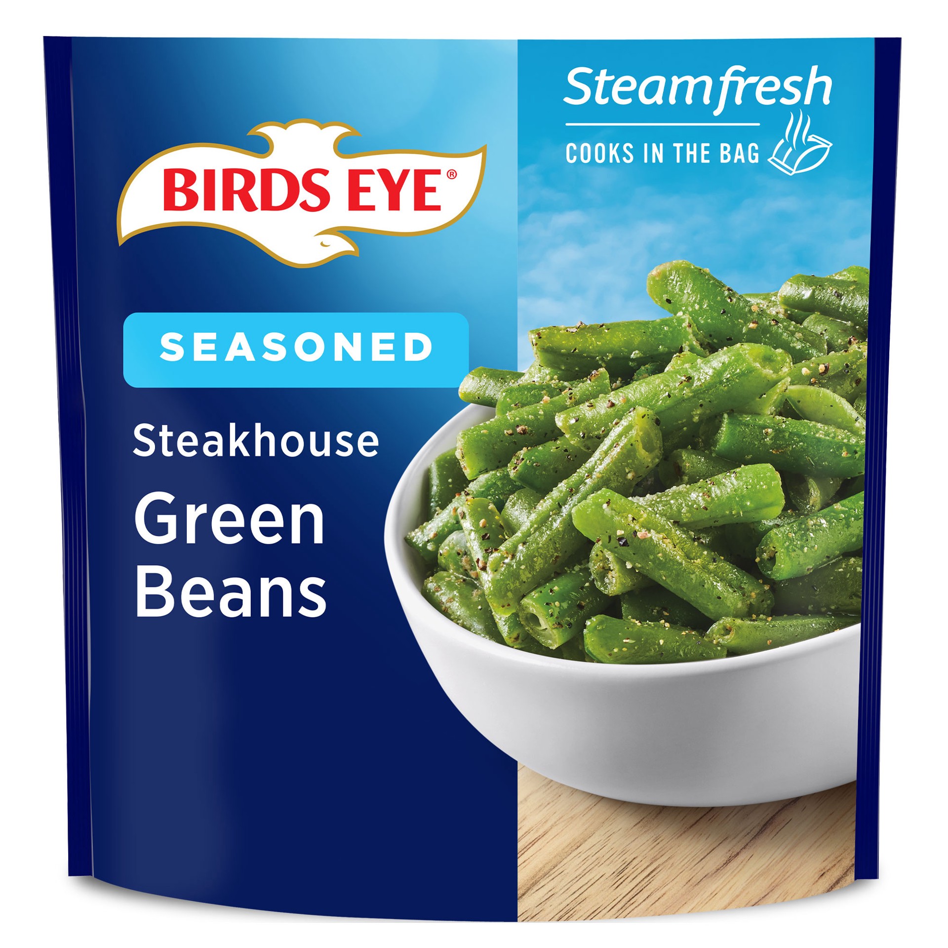 slide 1 of 5, Birds Eye Steakhouse Green Beans, Frozen Vegetables, 10 oz. Bag, 10 oz