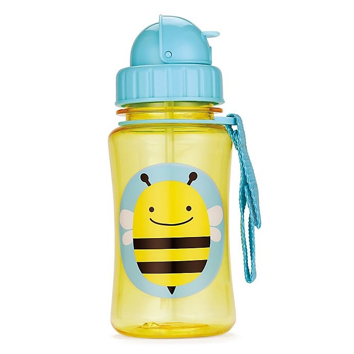 slide 1 of 2, Skip Hop SKIP*HOP Zoo Bee Straw Bottle, 12 oz