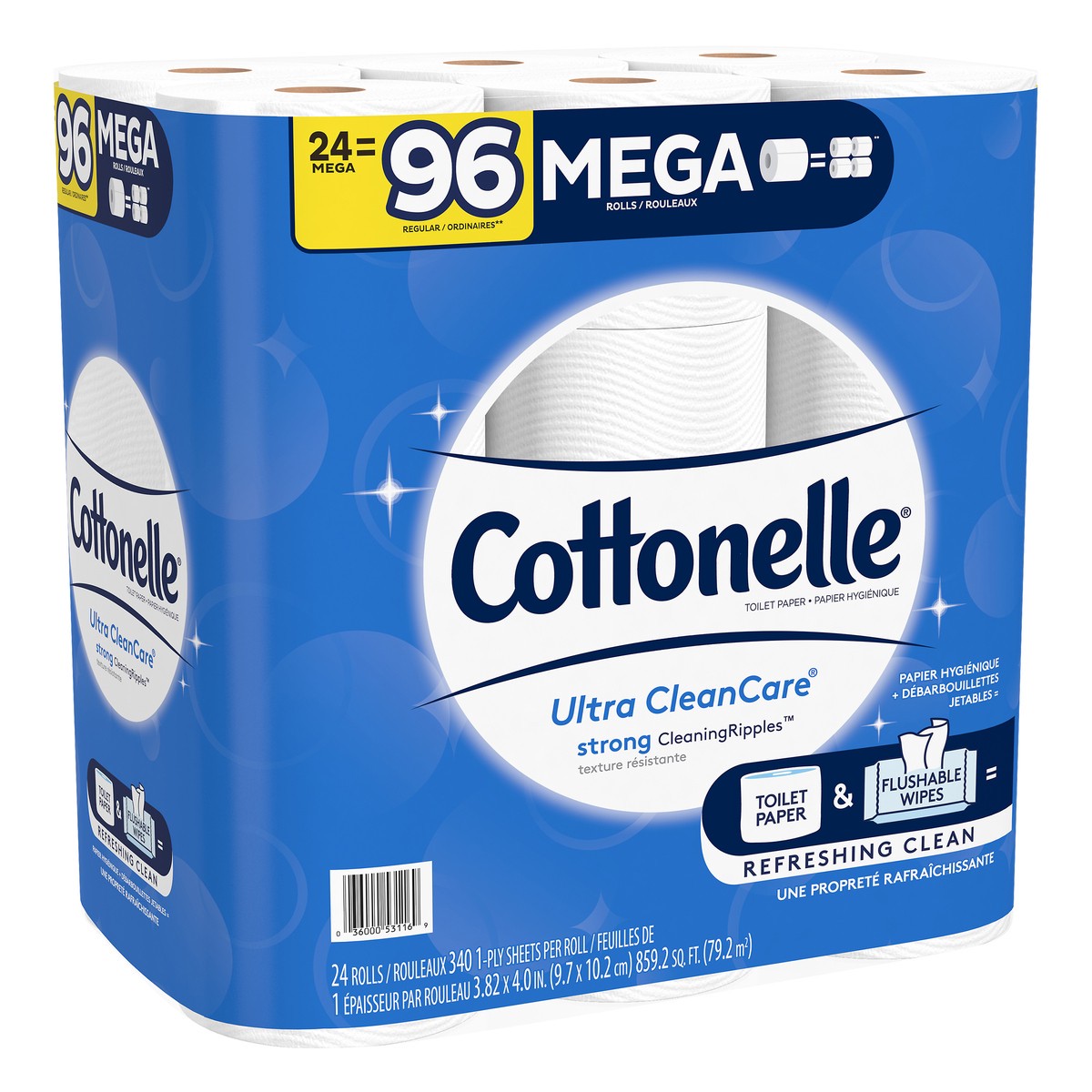 slide 8 of 9, Cottonelle Clean Care Mega Rolls, 24 ct