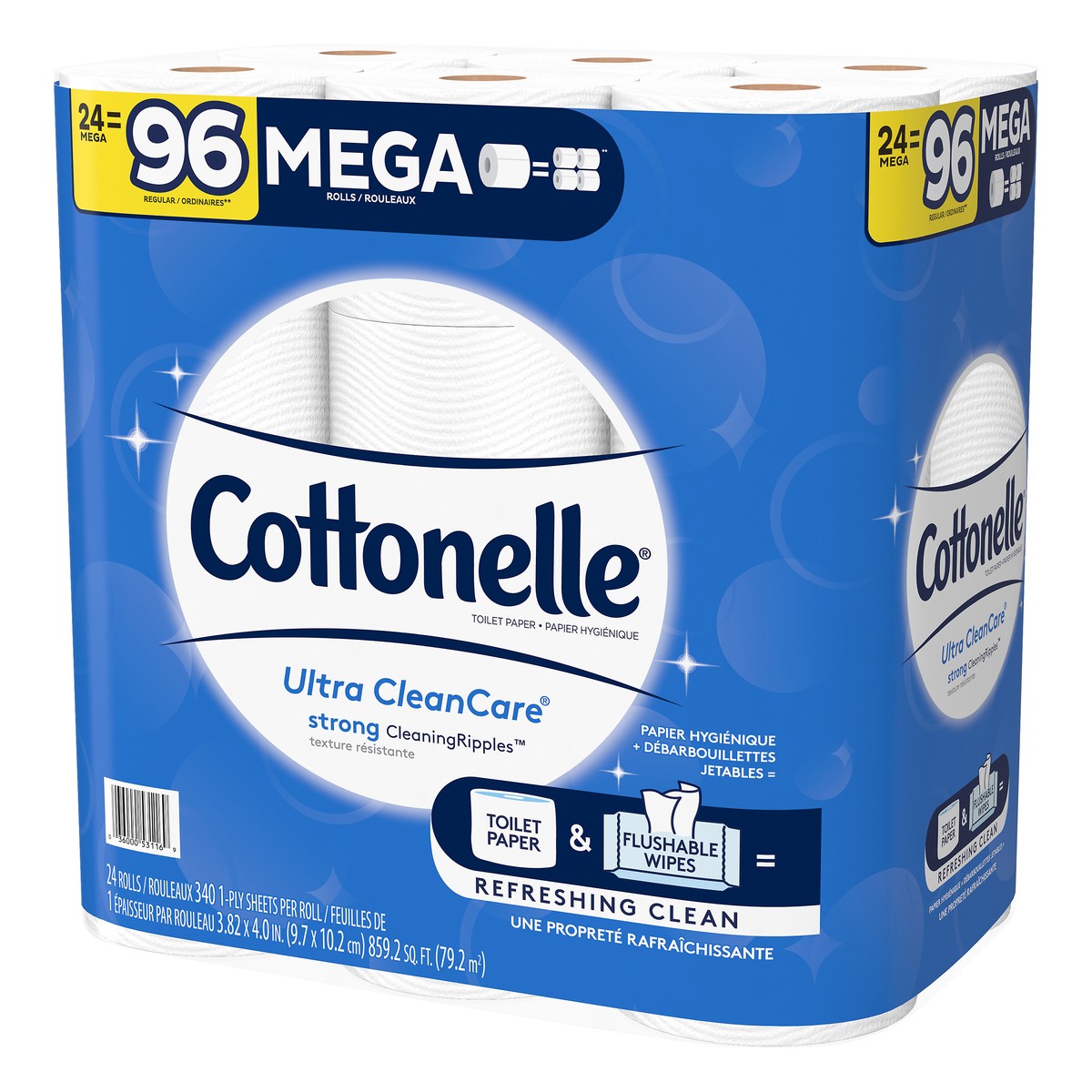 slide 7 of 9, Cottonelle Clean Care Mega Rolls, 24 ct