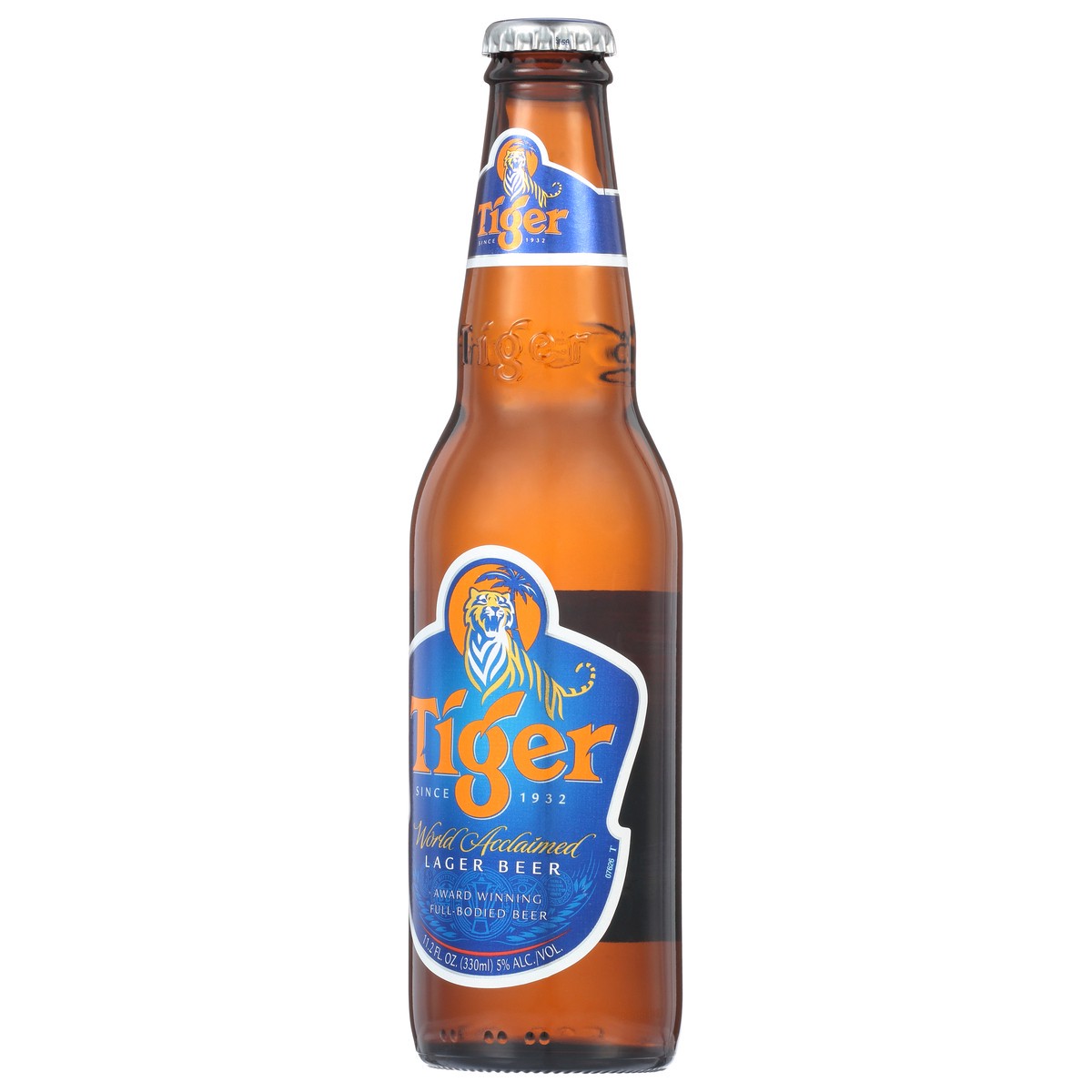 slide 5 of 6, Tiger Lager Beer 6 - 11.2 fl oz Bottles, 11.2 oz