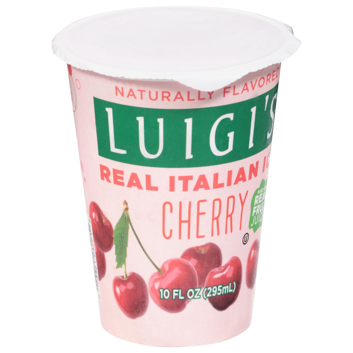 slide 8 of 9, Luigi's Cherry Real Italian Ice 10 fl oz, 10 fl oz