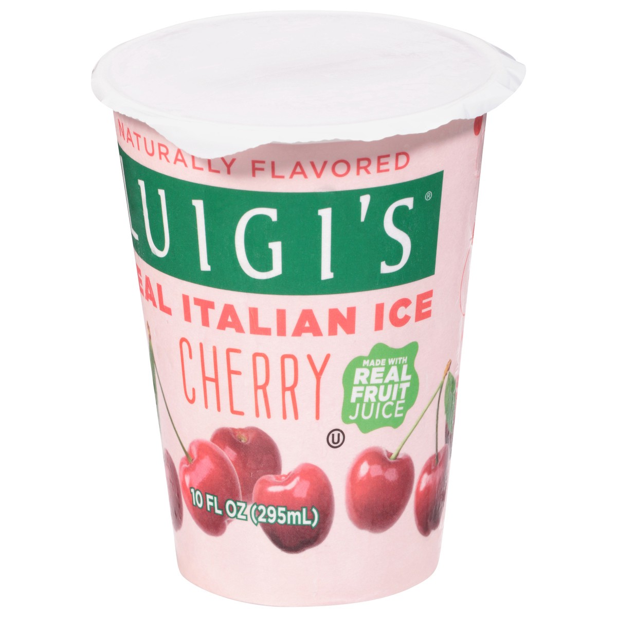 slide 9 of 9, Luigi's Cherry Real Italian Ice 10 fl oz, 10 fl oz