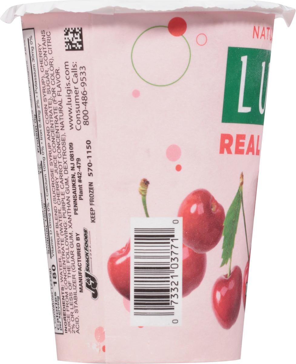 slide 3 of 9, Luigi's Cherry Real Italian Ice 10 fl oz, 10 fl oz