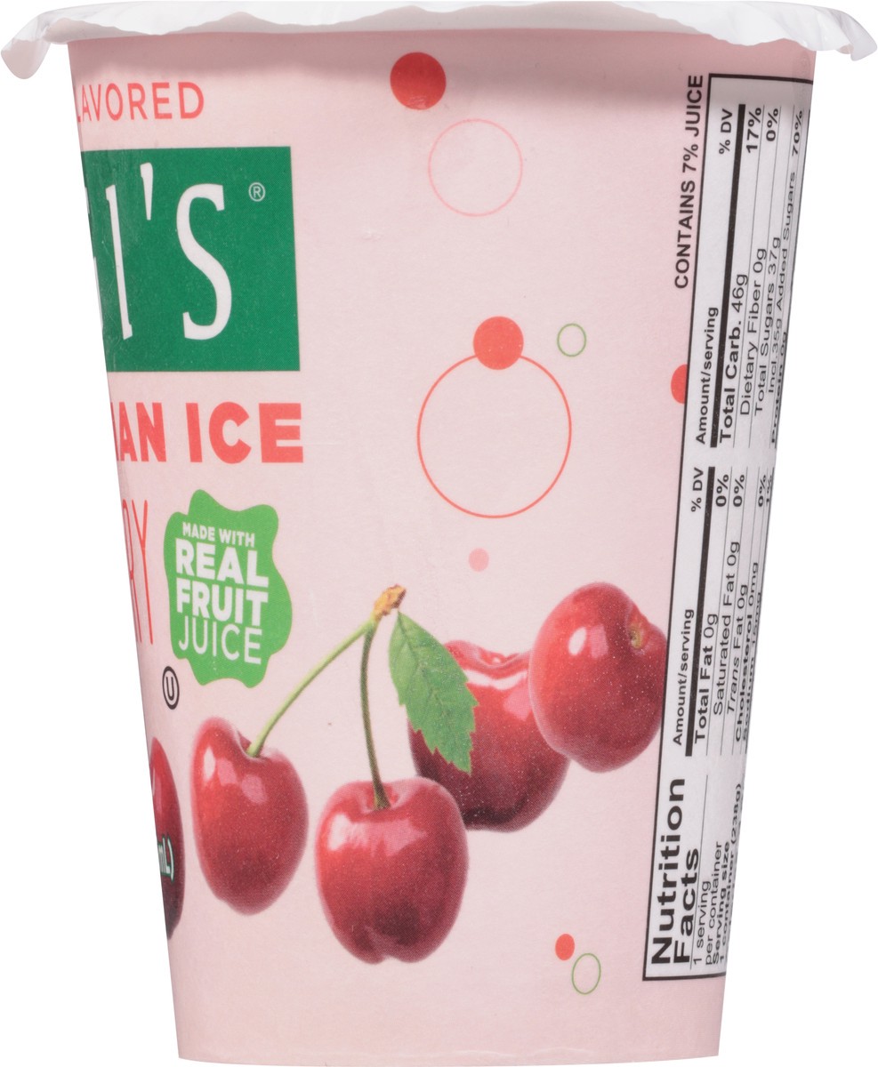 slide 4 of 9, Luigi's Cherry Real Italian Ice 10 fl oz, 10 fl oz