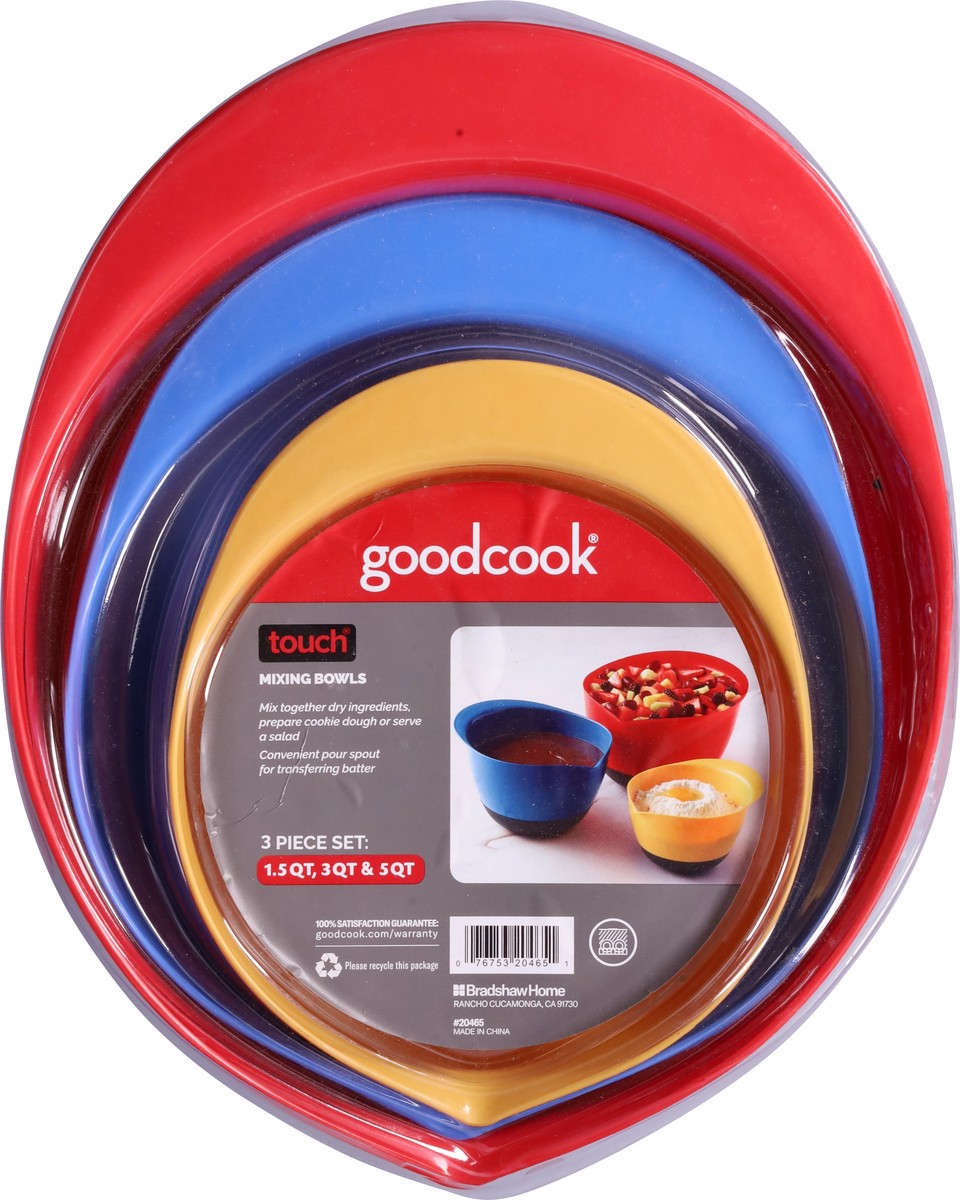 slide 3 of 13, Good Cook Touch 1.5/3/5 Qt Mixing Bowls 1 Set, 1 ct