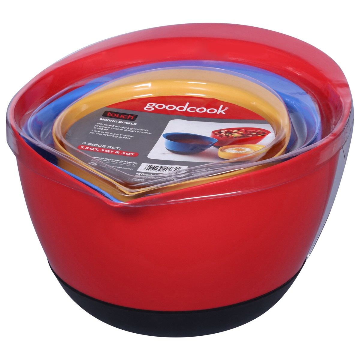 slide 2 of 13, Good Cook Touch 1.5/3/5 Qt Mixing Bowls 1 Set, 1 ct