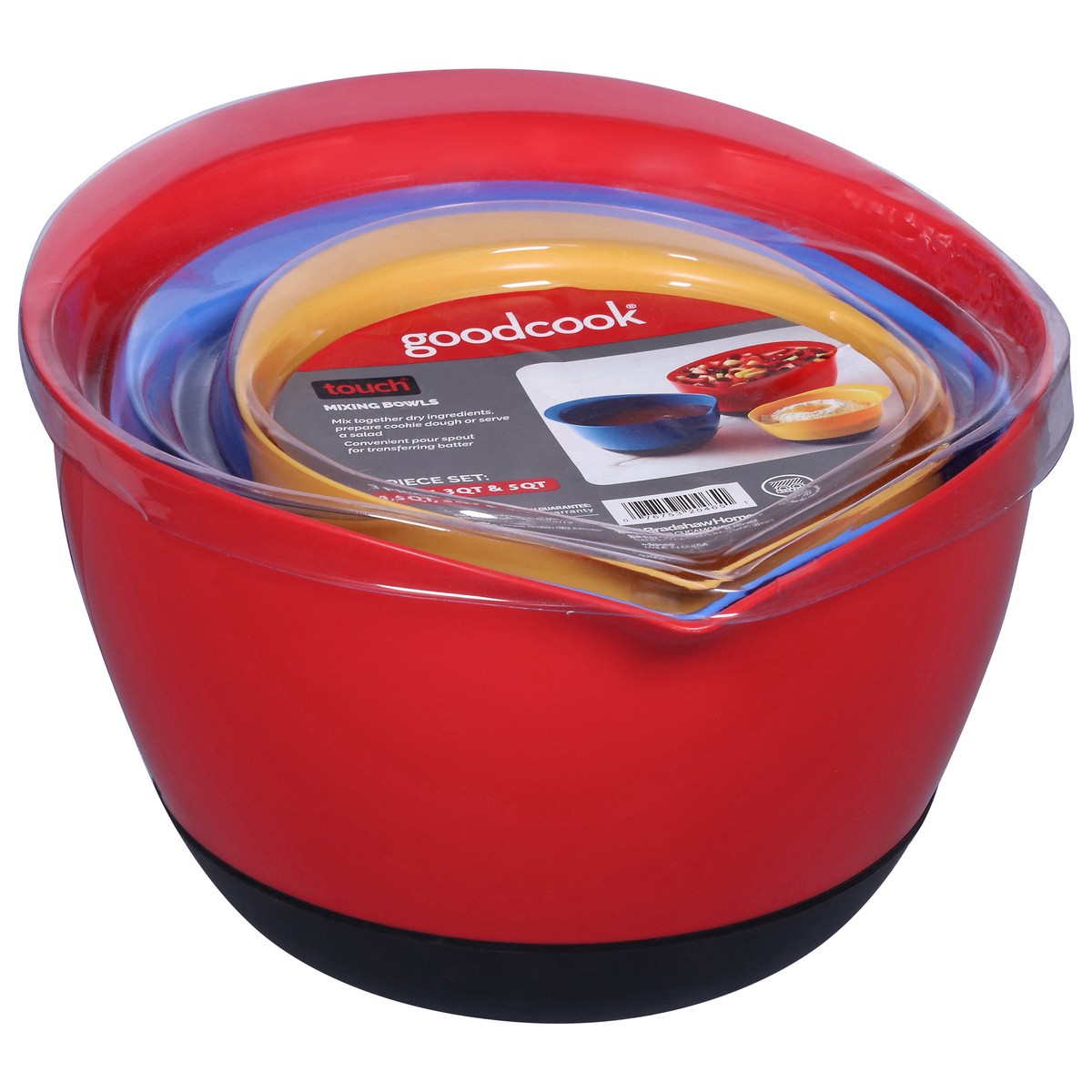 slide 10 of 13, Good Cook Touch 1.5/3/5 Qt Mixing Bowls 1 Set, 1 ct