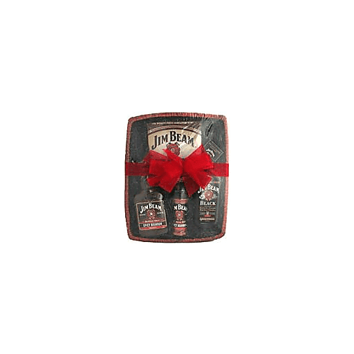 slide 1 of 1, Jim Beam BBQ Basket, 750 ml