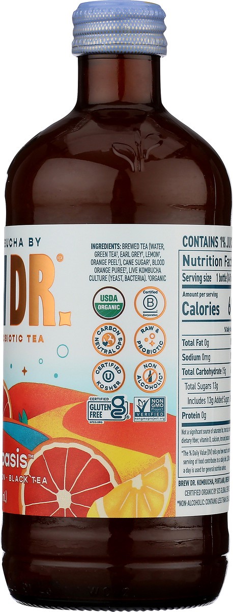 slide 8 of 9, Brew Dr. Kombucha, Citrus Earl Grey - 14 fl oz, 14 fl oz