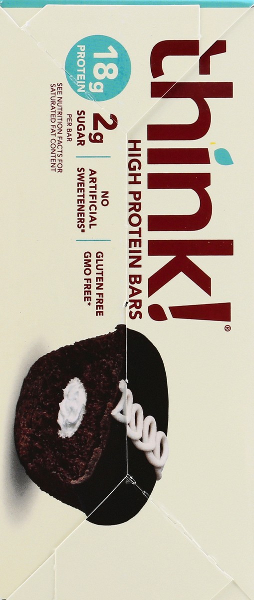 slide 11 of 11, think! Chocolate & Creme Cupcake High Protein Bars 10 ea, 10 ct