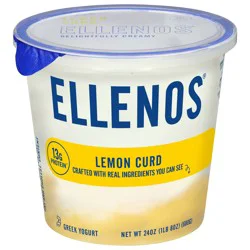 Ellenos Lemon Curd Greek Yogurt Tub, 24 oz
