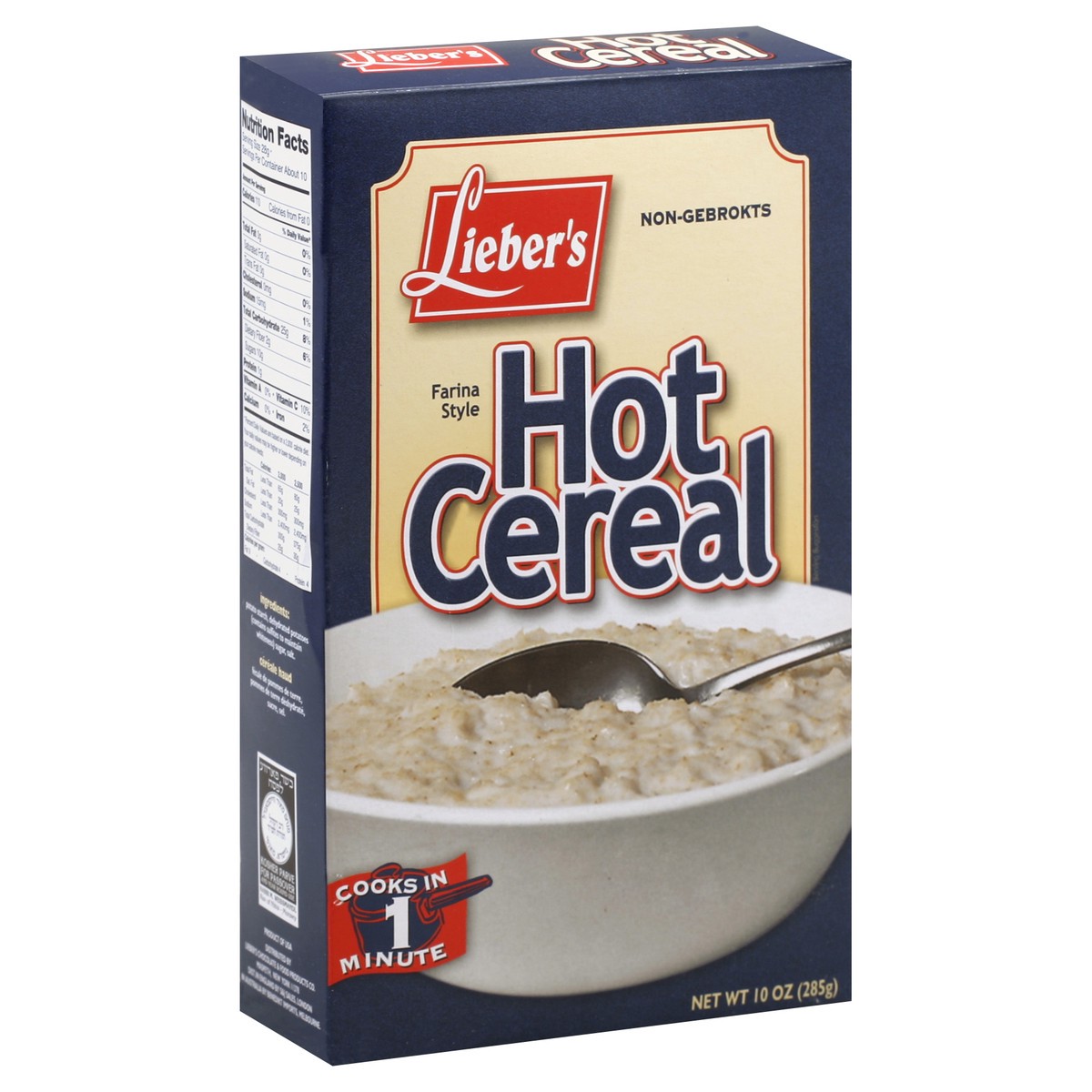 slide 3 of 4, Lieber's Hot Cereal 10 oz, 10 oz
