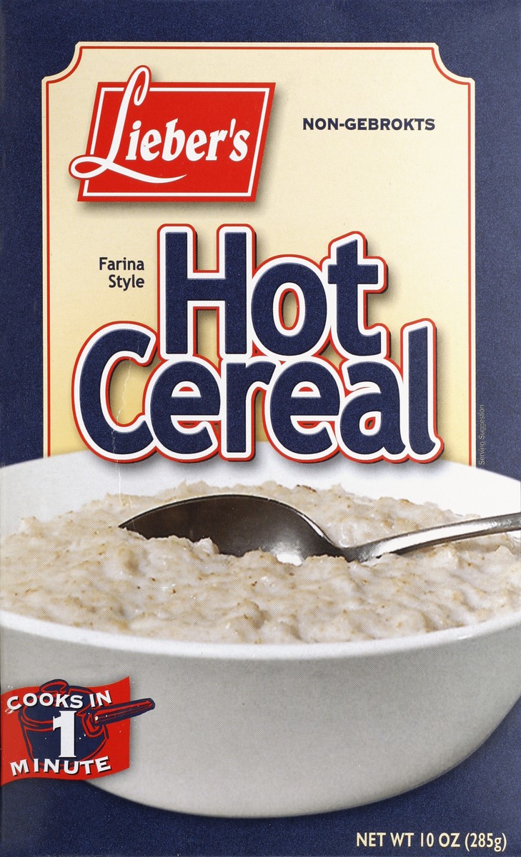 slide 1 of 4, Lieber's Hot Cereal 10 oz, 10 oz