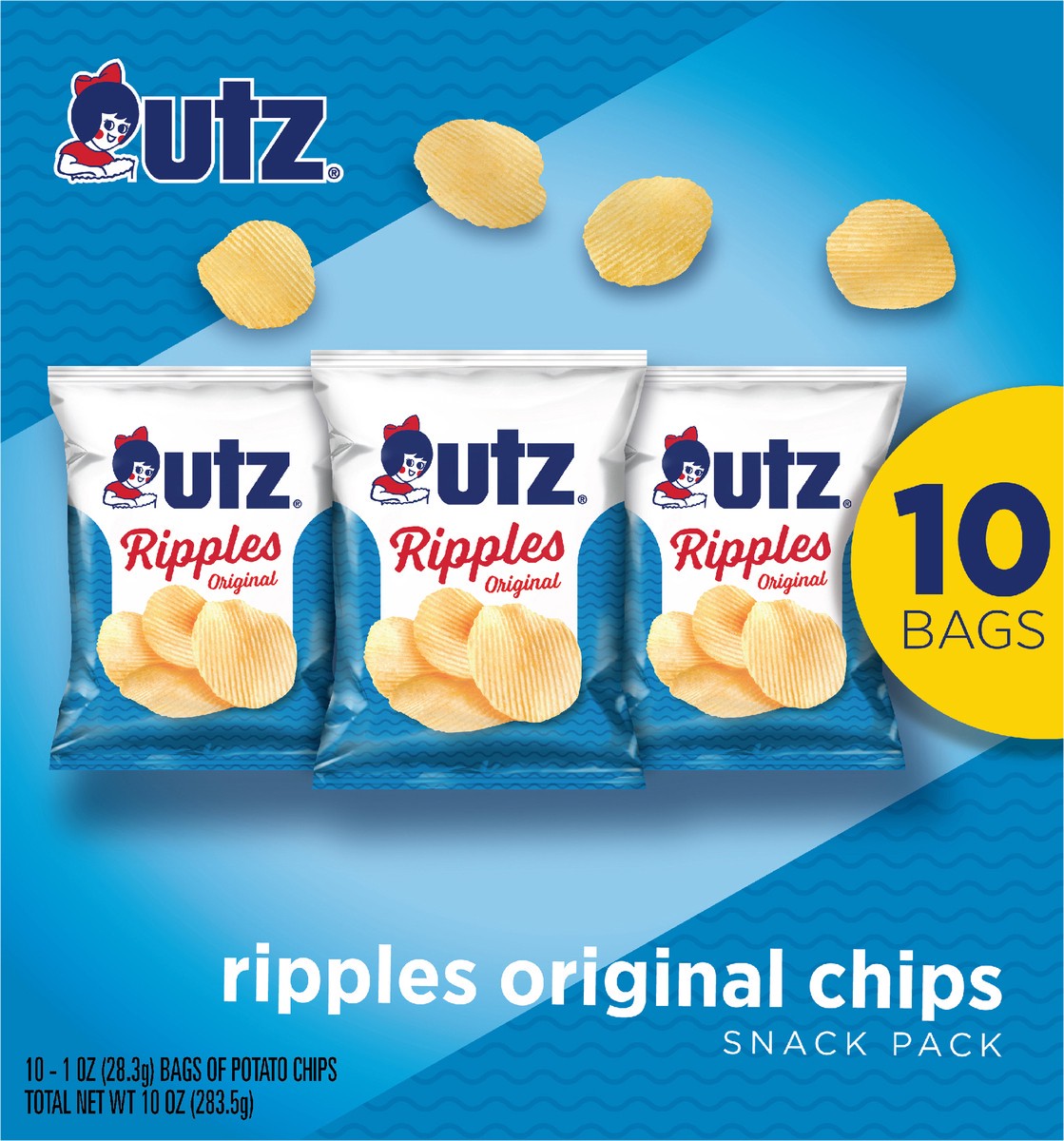 slide 11 of 11, Utz 10 oz Utz Ripple Chip Multipack - 10 Ct, 10 ct