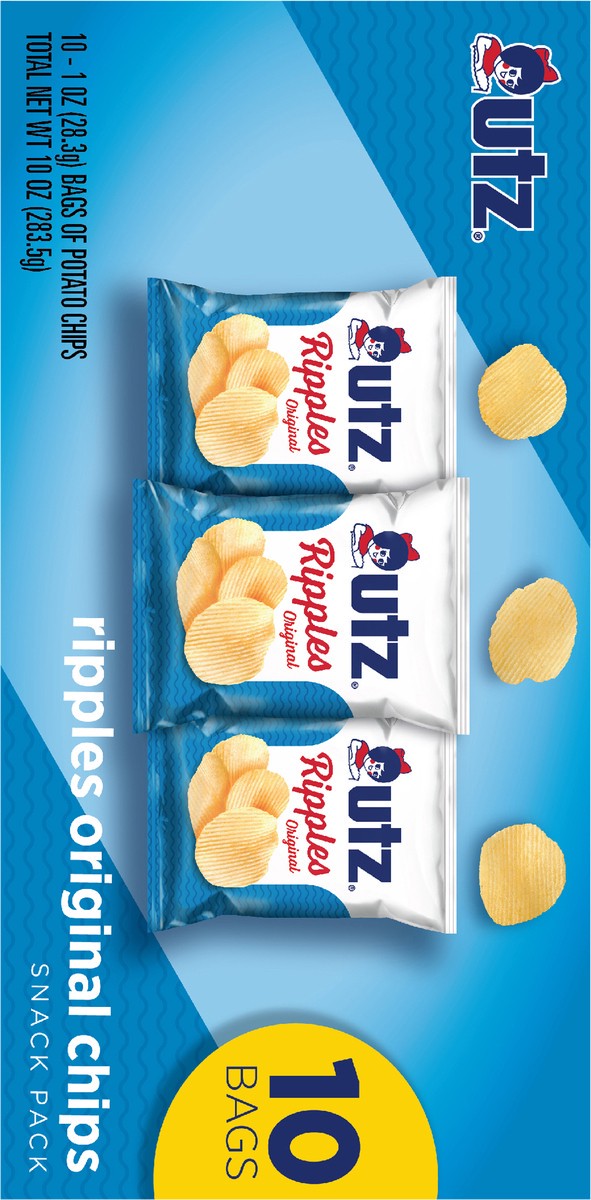 slide 2 of 11, Utz 10 oz Utz Ripple Chip Multipack - 10 Ct, 10 ct
