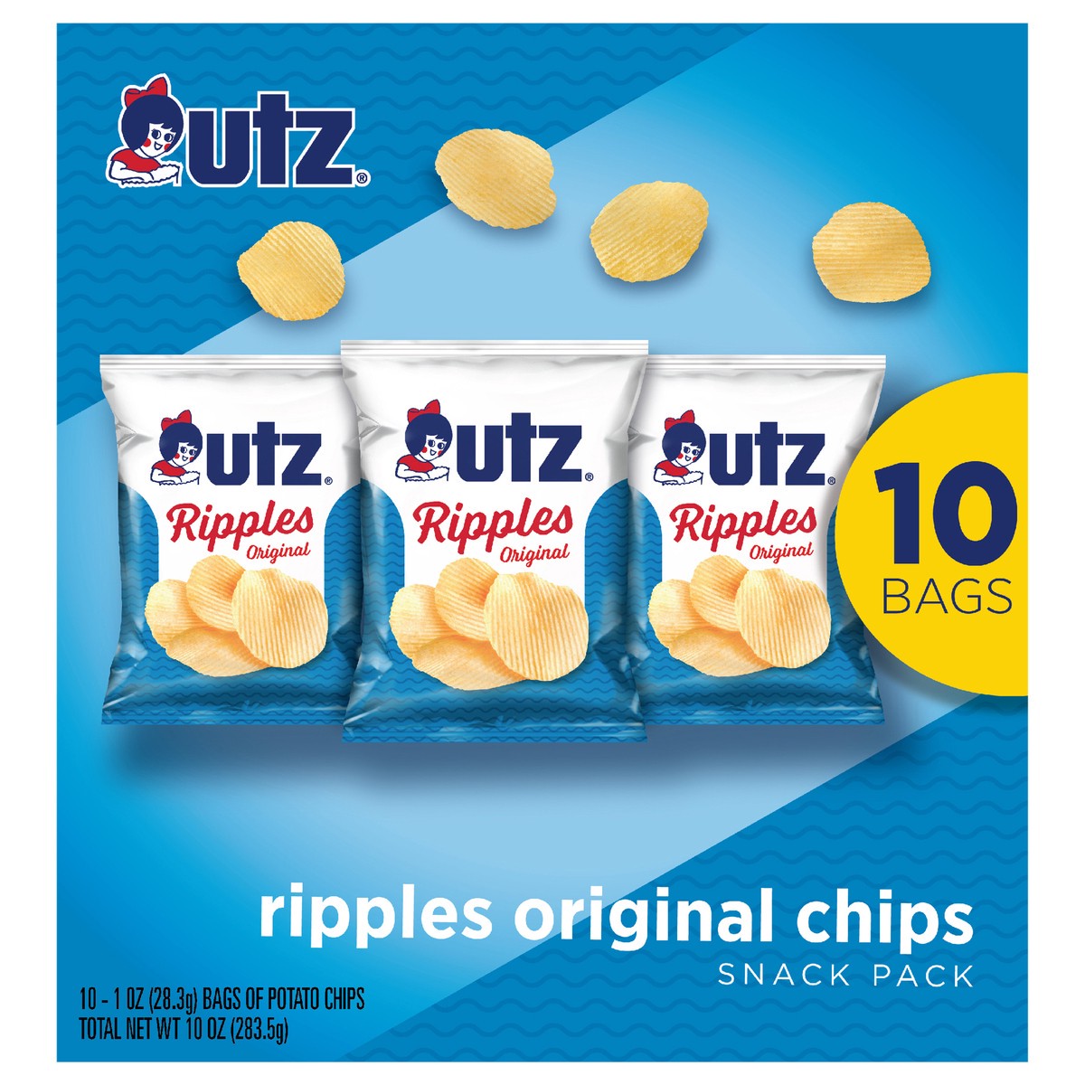slide 8 of 11, Utz 10 oz Utz Ripple Chip Multipack - 10 Ct, 10 ct