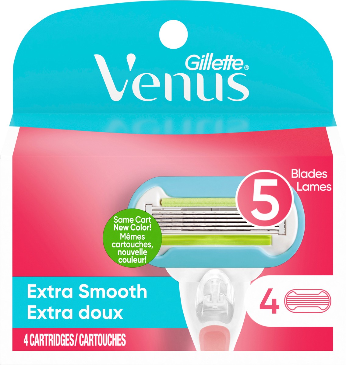slide 5 of 6, Venus Extra Smooth Women's Razor Blade Refills - 4ct, 4 ct