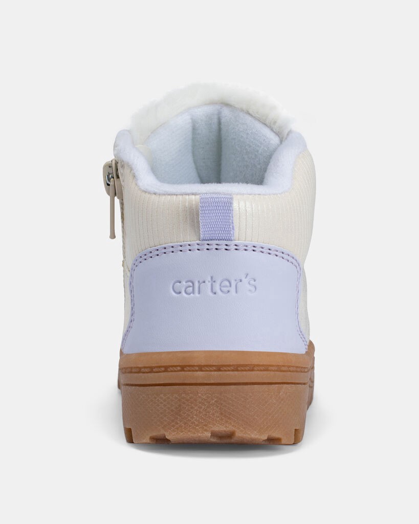 slide 6 of 6, Carter's Girls Fashion Boots -Cream White 9, 1 ct