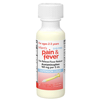 slide 6 of 29, Meijer Infants' Pain & Fever, Acetaminophen per, Suspension Liquid, Dye-Free Cherry Flavor, 160 mg, 5 ml, 2 oz