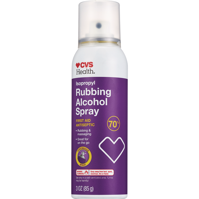 slide 1 of 1, Cvs Health 70% Isopropyl Rubbing Alcohol Spray, 3 Oz, 3 oz