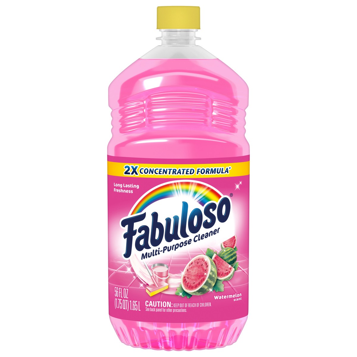 slide 1 of 10, Fabuloso Multi-Purpose Cleaner, 2X Concentrated Formula, Watermelon Scent, 56 Oz., 56 fl oz