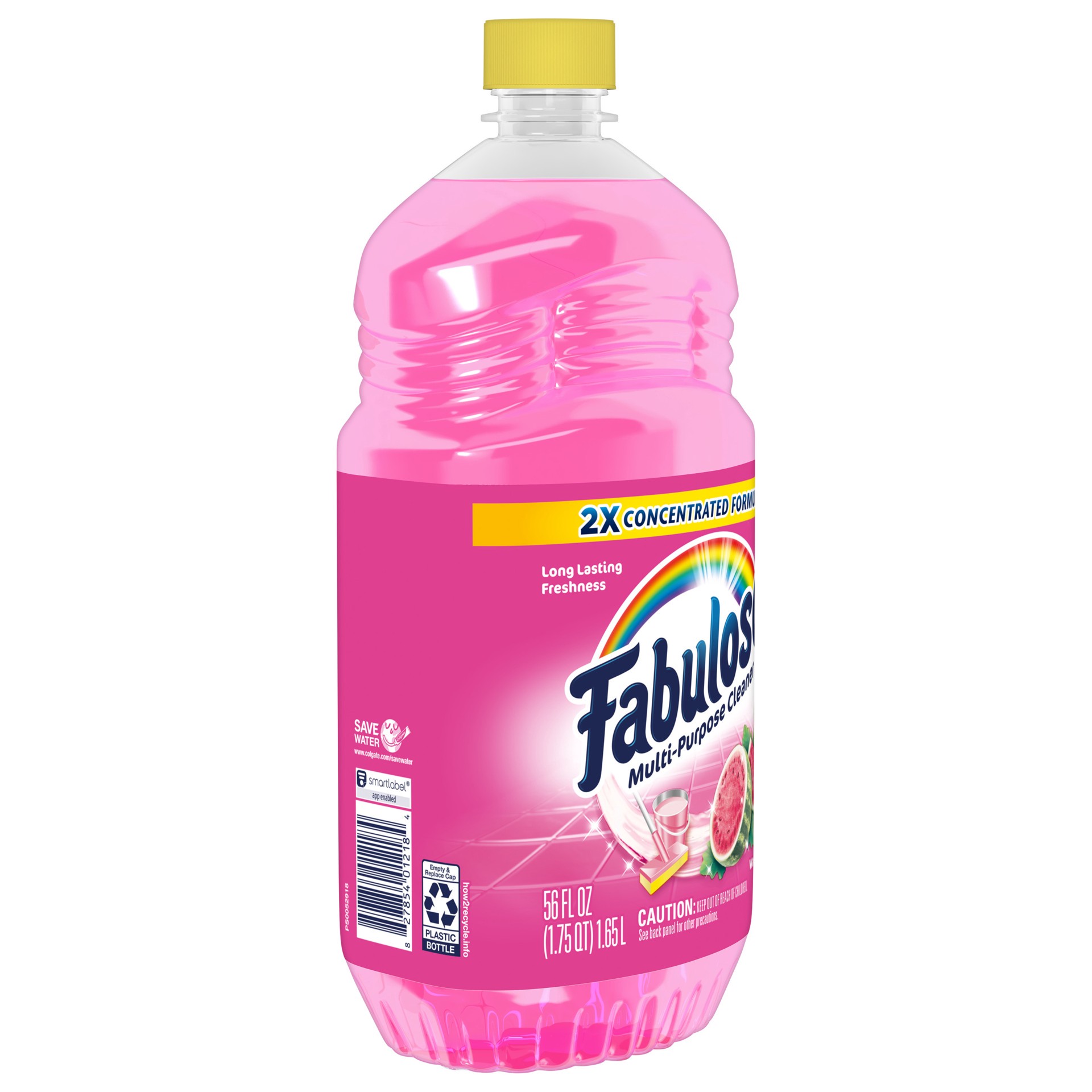slide 10 of 10, Fabuloso Multi-Purpose Cleaner, 2X Concentrated Formula, Watermelon Scent, 56 Oz., 56 fl oz