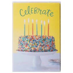 American Greetings Celebrate Cake Birthday Cards - 6 Count
