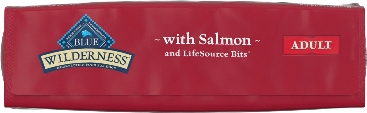 slide 11 of 13, Blue Wilderness Grain Free Salmon Recipe-Blue Buffalo Wilderness Dry, 20 lb