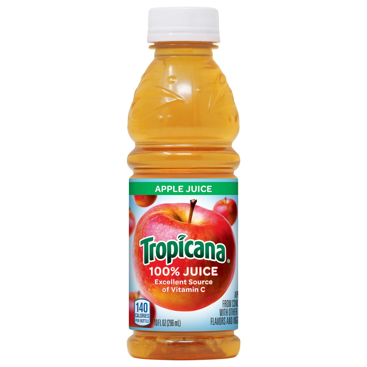 slide 1 of 10, Tropicana 100% Juice Apple 10 Fl Oz, 10 fl oz