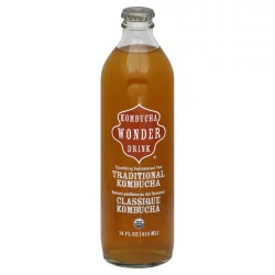 Wonder Drink Sparkling Fermented Kombucha Tea Traditional - 14 fl oz