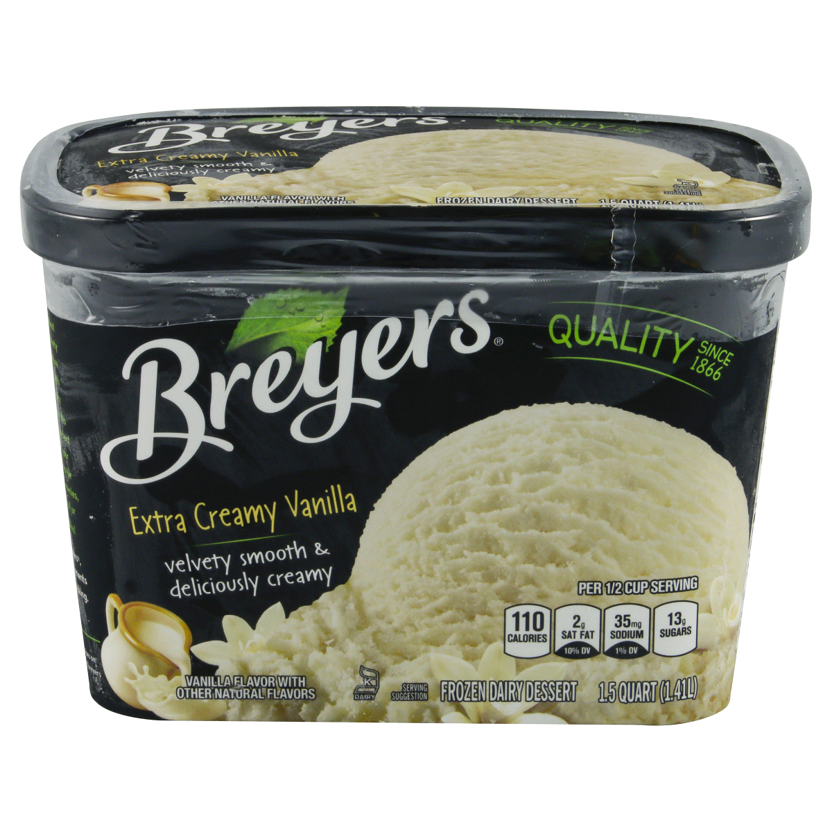slide 1 of 5, Breyers Extra Creamy Vanilla Ice Cream, 48 oz