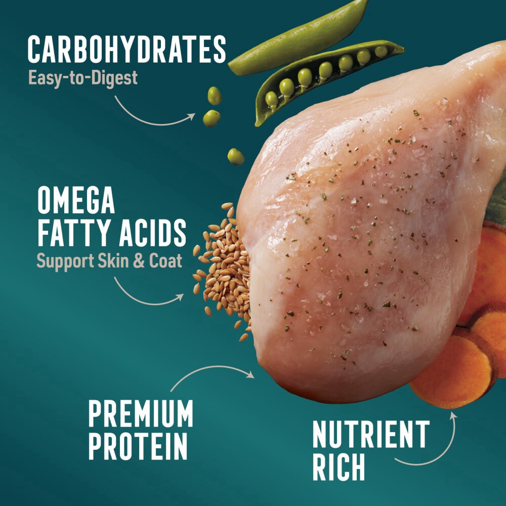 slide 6 of 6, Abound Chicken Peas & Sweet Potatoes Dinner Wet Dog Food, 3.5 oz