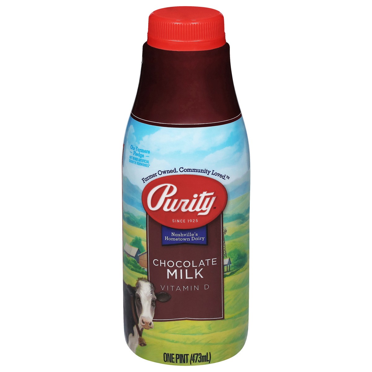 slide 1 of 7, Purity Whole Chocolate Milk Pint - 1 Bottle, 1 pint