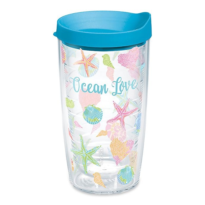 slide 1 of 1, Tervis Ocean Love Wrap Tumbler with Lid, 16 oz