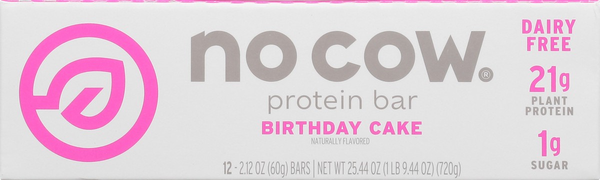 slide 5 of 9, No Cow Birthday Cake Protein Bar 12 ea, 12 ct