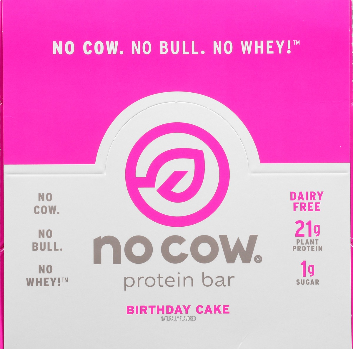 slide 9 of 9, No Cow Birthday Cake Protein Bar 12 ea, 12 ct