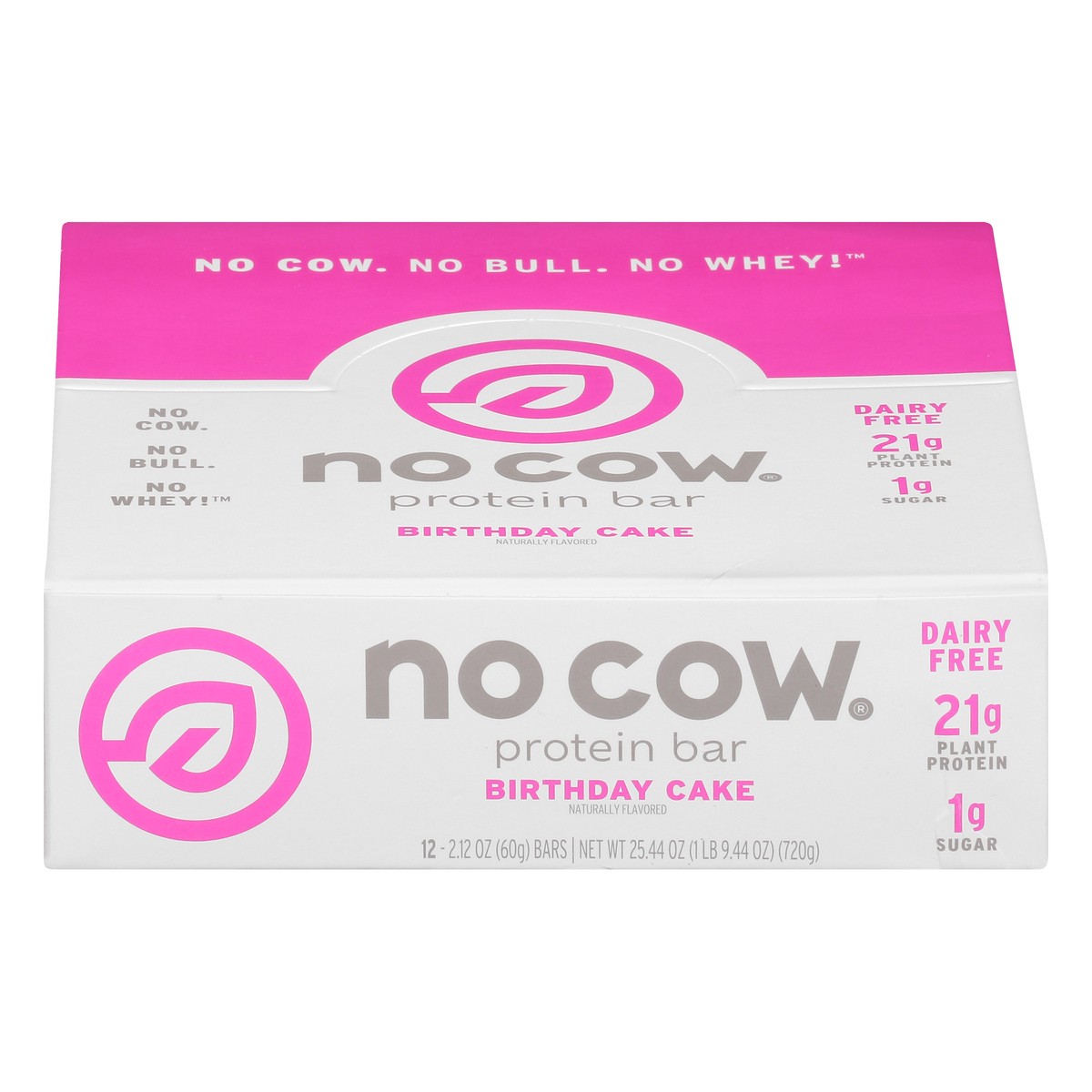 slide 1 of 9, No Cow Birthday Cake Protein Bar 12 ea, 12 ct