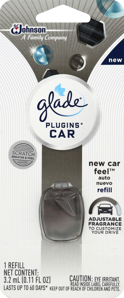 slide 5 of 6, Glade New Car Freshener Refill, 0.11 fl oz