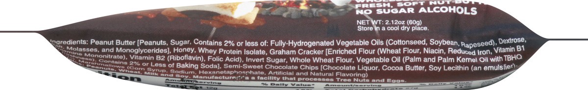 slide 6 of 9, Outright S''mores Peanut Butter Protein Bar 2.12 oz, 2.12 oz