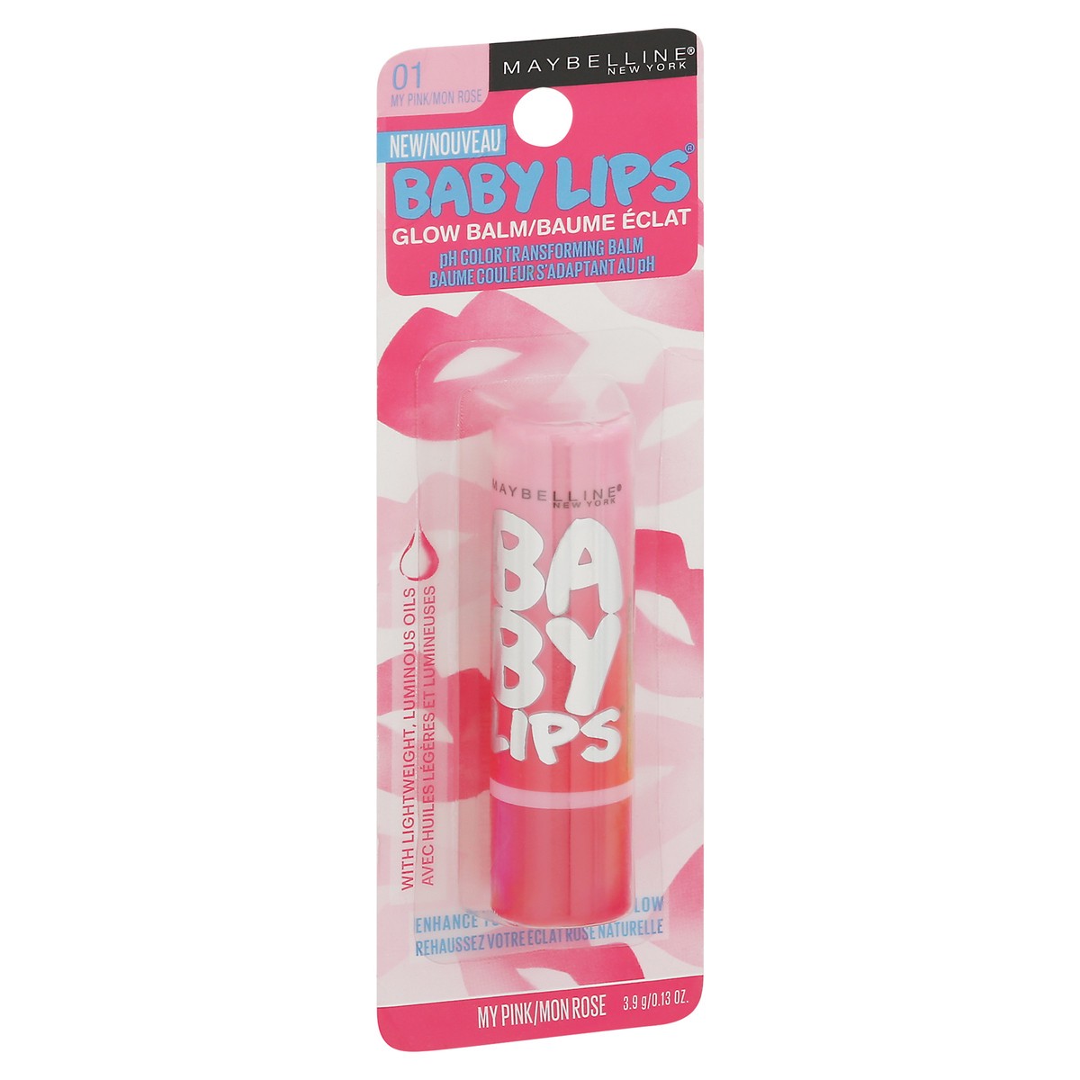 slide 2 of 9, Maybelline Baby Lips My Pink 01 Glow Balm 0.13 oz, 0.13 oz